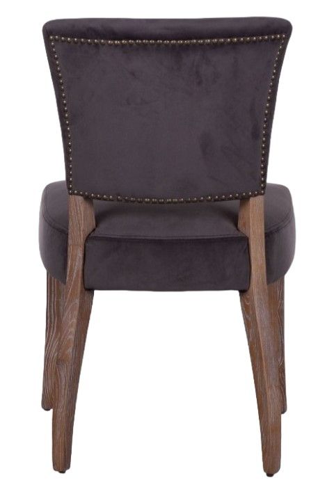 Home Trends & Design Mindy Asphalt/Napoleon Dining Chair-3