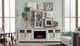 aspenhome® Finnegan White 98" Fireplace Console-2