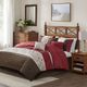 Olliix by Madison Park Serene 7 Piece Red Queen Embroidered Comforter Set-5