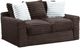 American Wholesale Furniture Jenna Chocolate Loveseat-0