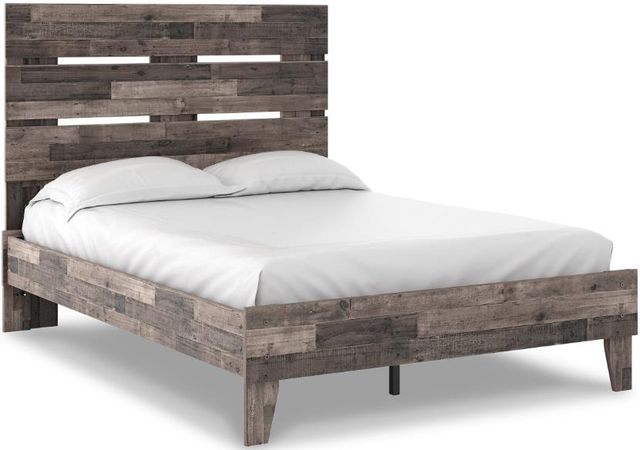 Signature Design by Ashley® Neilsville 4-Piece Multi Gray Full Platform Bed Set-1