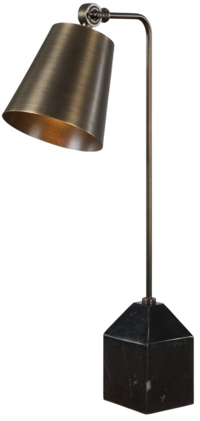 Uttermost® Hutchinson Golden Bronze Desk Lamp-0