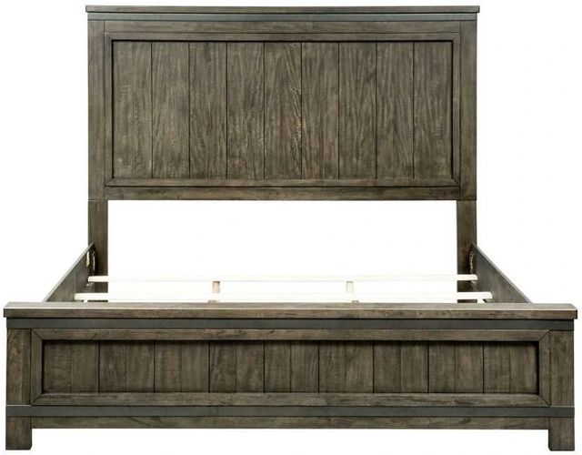 Liberty Furniture Thornwood Hills Rock Beaten Brown Queen Panel Bed-2