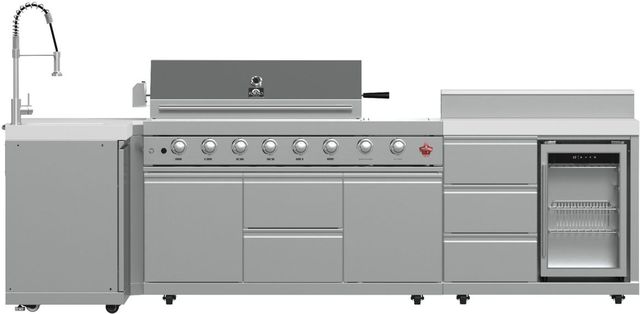 FORNO® Bulnes Series Alta Qualita White Outdoor Kitchen Kits-0