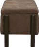 TOV Furniture Abby Brown Nubby Fabric Storage Bench-4