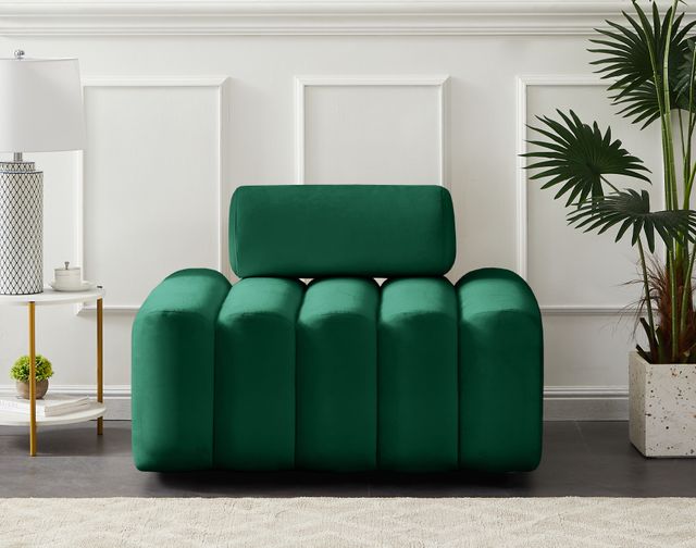 Meridian Furniture Melody Green Velvet Chair-2