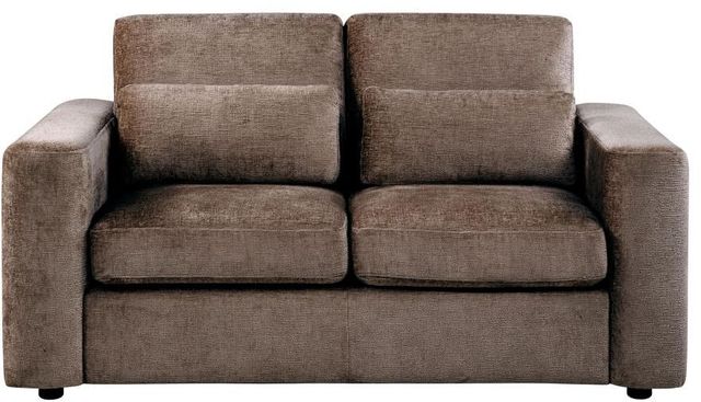 Coaster® Amador Chocolate Upholstered Track Arm Loveseat -1