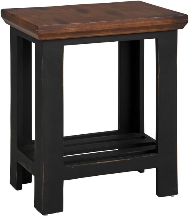 aspenhome® Mesa Antique Black Chairside Table-0