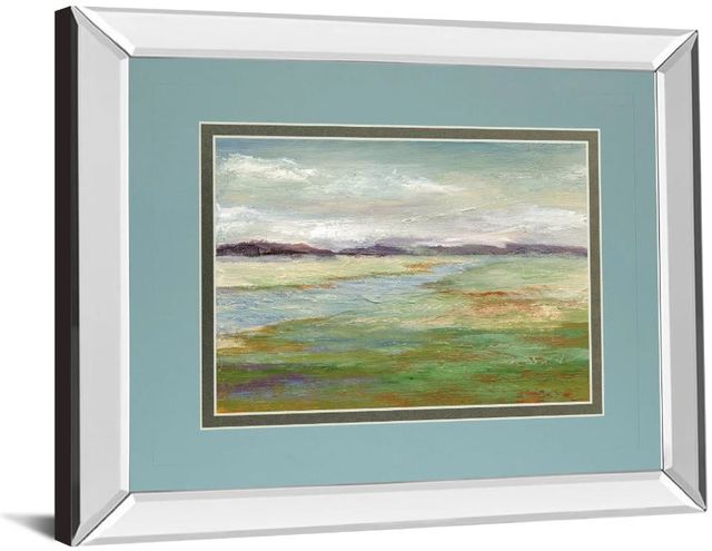 Classy Art Meadow Stream Il by Nan Mirror Framed Wall Art-1