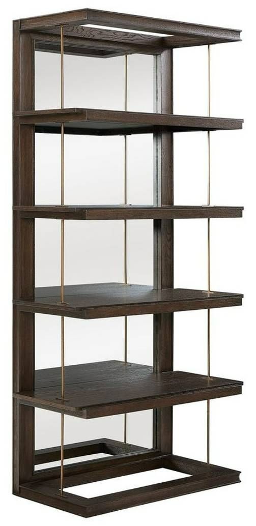 Uttermost® Kai Dark Walnut Etagere-0