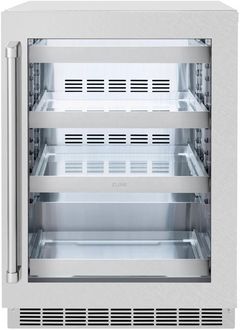 ZLINE Touchstone 5.2 Cu. Ft. Stainless Steel Beverage Center with Satin Stainless Steel Glass Door