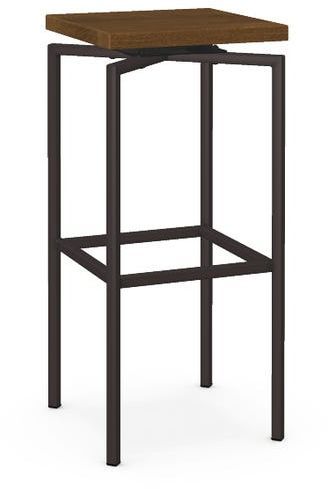 Amisco Atlas Swivel Wooden Bar Stool-0
