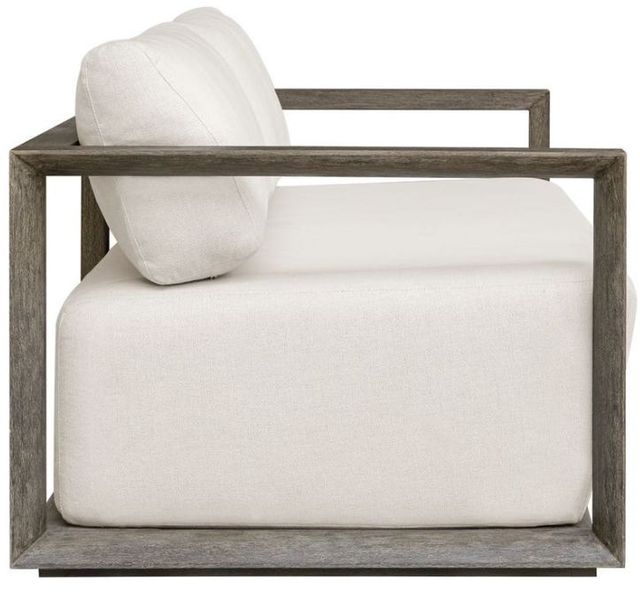 Uttermost® Remsen Oyster/Weathered Gray Fabric/Wooden Outdoor Sofa-4