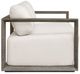 Uttermost® Remsen Oyster/Weathered Gray Fabric/Wooden Outdoor Sofa-4