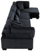 Homelegance® Traverse 4-Piece Black Modular Sectional with Reversible Chaise-3