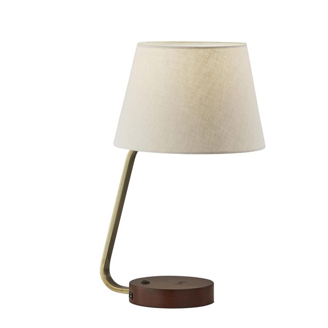 Adesso® Louie White Adessocharge Table Lamp-0