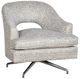 Fairfield® Customizable Jamie Memory Swivel Chair with Nickel Legs-0