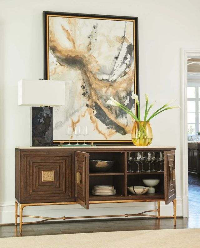 Lexington Home Silverado Tiburon Gold/Walnut Sideboard-3