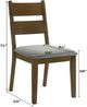 Crown Mark Everly Brown/Gray Upholstered Dining Chair-2