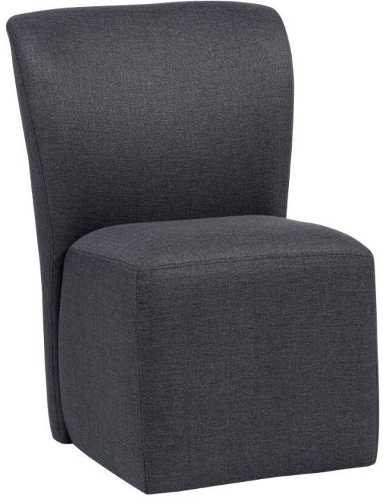 Coaster® Jaelynn 2-Piece Charcoal Upholstered Dining Side Chair Set-3