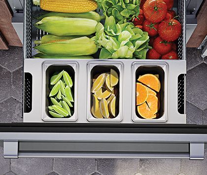 Perlick® Stainless Steel Refrigerated Drawer Prep Station Tray-1