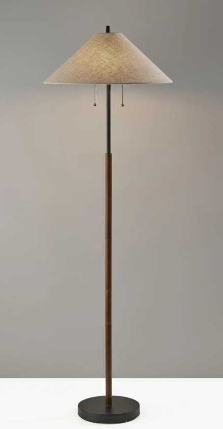 Adesso® Palmer Black Floor Lamp-4