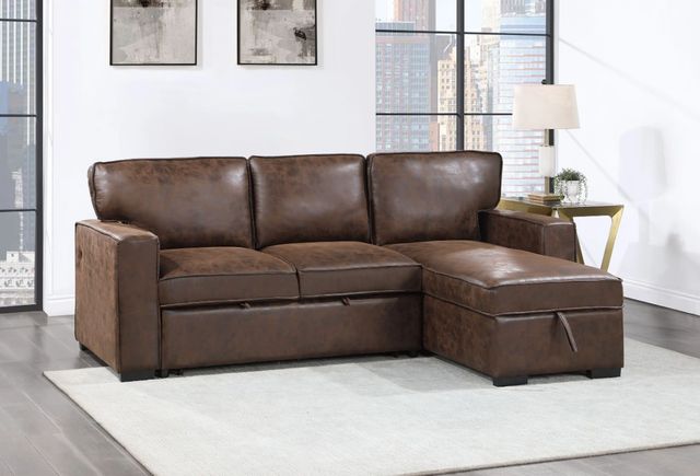 Global Furniture USA U0203 Coffee Reversible Pull Out Sofa Bed-2