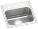 Elkay Lustertone® Classic Lustrous Satin 17" x 16" 3-Hole Single Bowl Drop-in ADA Sink-0