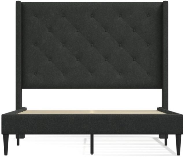American Wholesale Furniture Carrington Gray King Upholstered Bed-1
