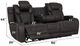 ACME Furniture Wendell Dark Gray Power Reclining Sofa-2