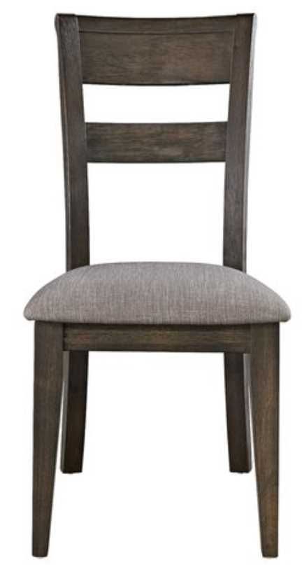 Liberty Furniture Double Bridge Dark Chestnut/Gray Splat Back Side Chair-2