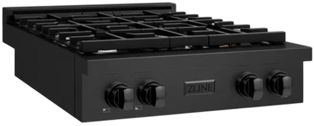 ZLINE Paramount 30" Black Stainless Steel Gas Cooktop -1