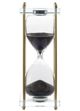 A & B Home Black/Brass 30-Minute Hourglass-1