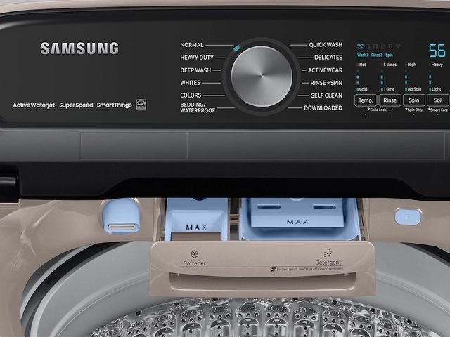 Samsung Champagne Laundry Pair-3