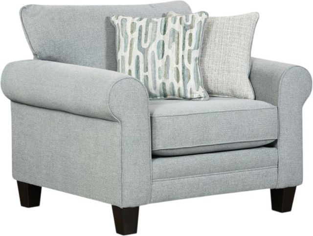 Fusion Furniture Noem French Blue Chair and a Half-0