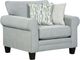 Fusion Furniture Noem French Blue Chair and a Half-0