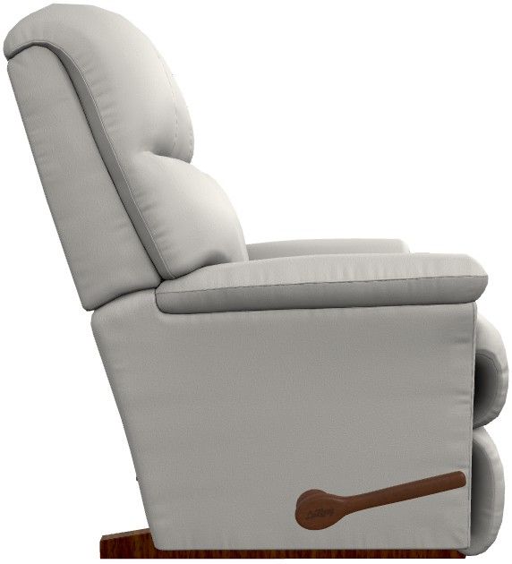 La-Z-Boy® Reed Oyster Leather Manual Rocking Recliner-3