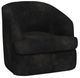 International Furniture Direct Tumbi Black Swivel Accent Chair-0