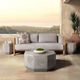 Classic Home Morse Dark Gray Concrete Outdoor Coffee Table-1