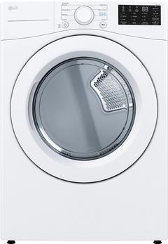 LG 7.4 Cu. Ft. White Front Load Electric Dryer