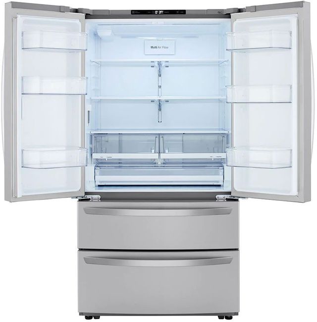 LG 36 in. 22.7 Cu. Ft. PrintProof™ Stainless Steel Counter Depth French Door Refrigerator-3