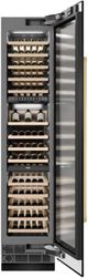 ZLINE Autograph Edition 18 in. 9 Cu. Ft. Triple Zone 68 Bottle Right Hinge Column Wine Cooler in Black Stainless Steel with Polished Gold Accents-3