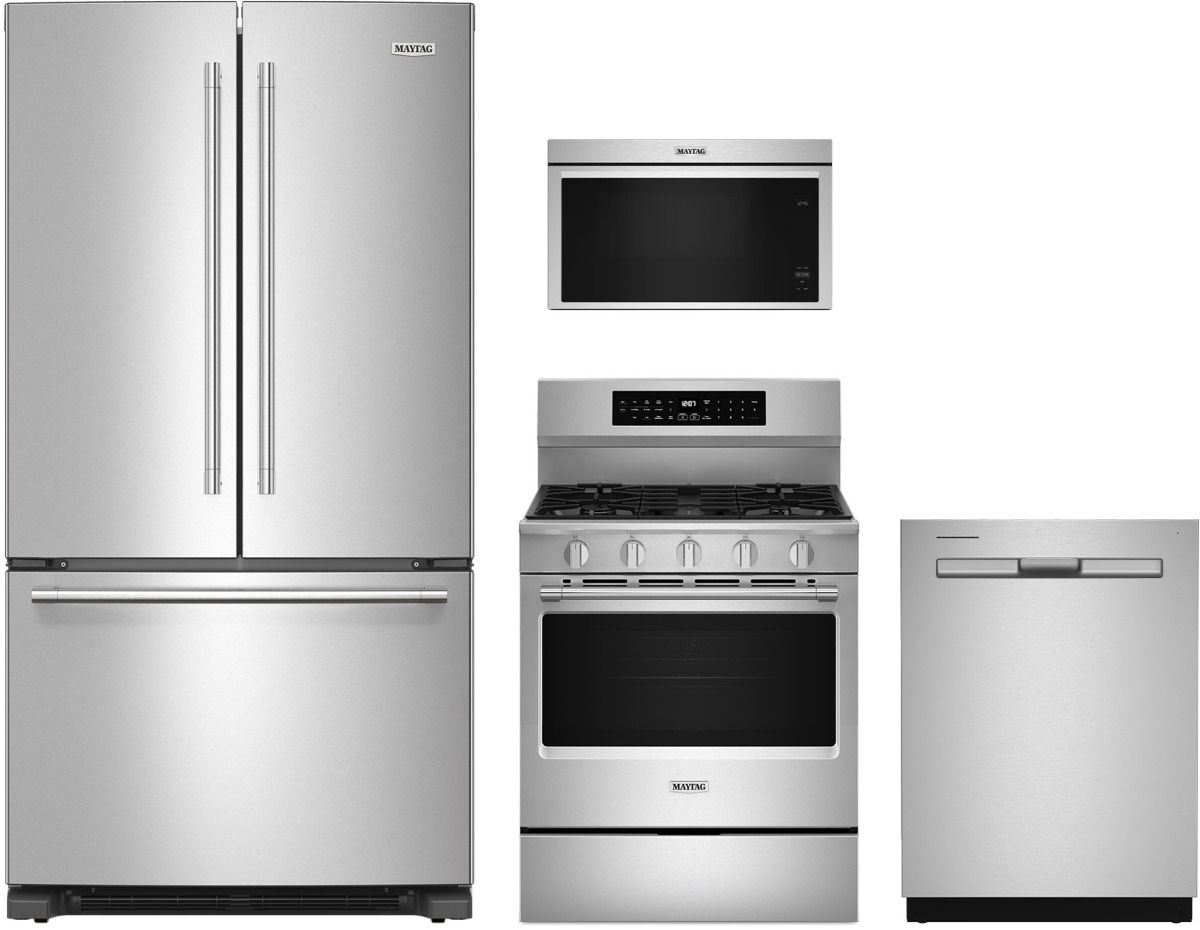 Maytag® 4 Piece Fingerprint Resistant Stainless Steel Kitchen Package