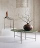 Hooker® Furniture Commerce and Market Antares Black/Charcoal/Green End Table with Pewter Base-1