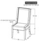 International Furniture Direct Balam Brown/Green Dining Side Chair-3