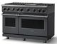 Viking® 7 Series 48" Cast Black Pro Style Natural Gas Range with 12" Reversible Griddle-2