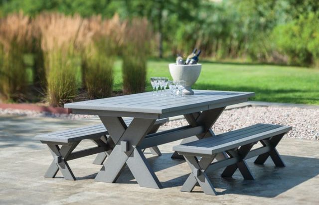 Seaside Casual Sonoma Dining Bench-1