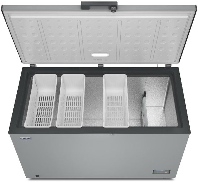 Maytag® 55" 16 Cu. Ft. Gray Chest Freezer with Freezer-to-Fridge Convertibility-1