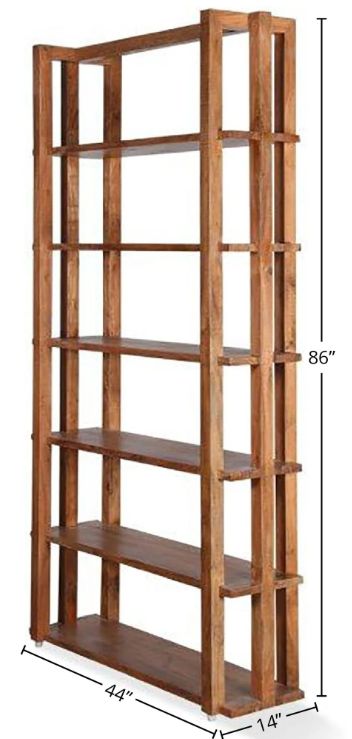 Parker House® Crossings Downtown Amber Bookcase-2