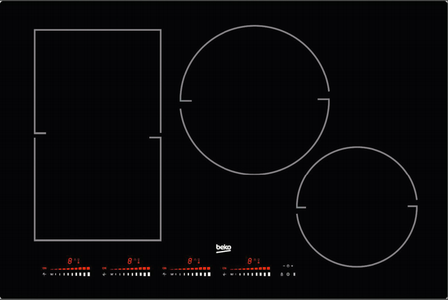 Beko 30" Black Glass Induction Cooktop-0